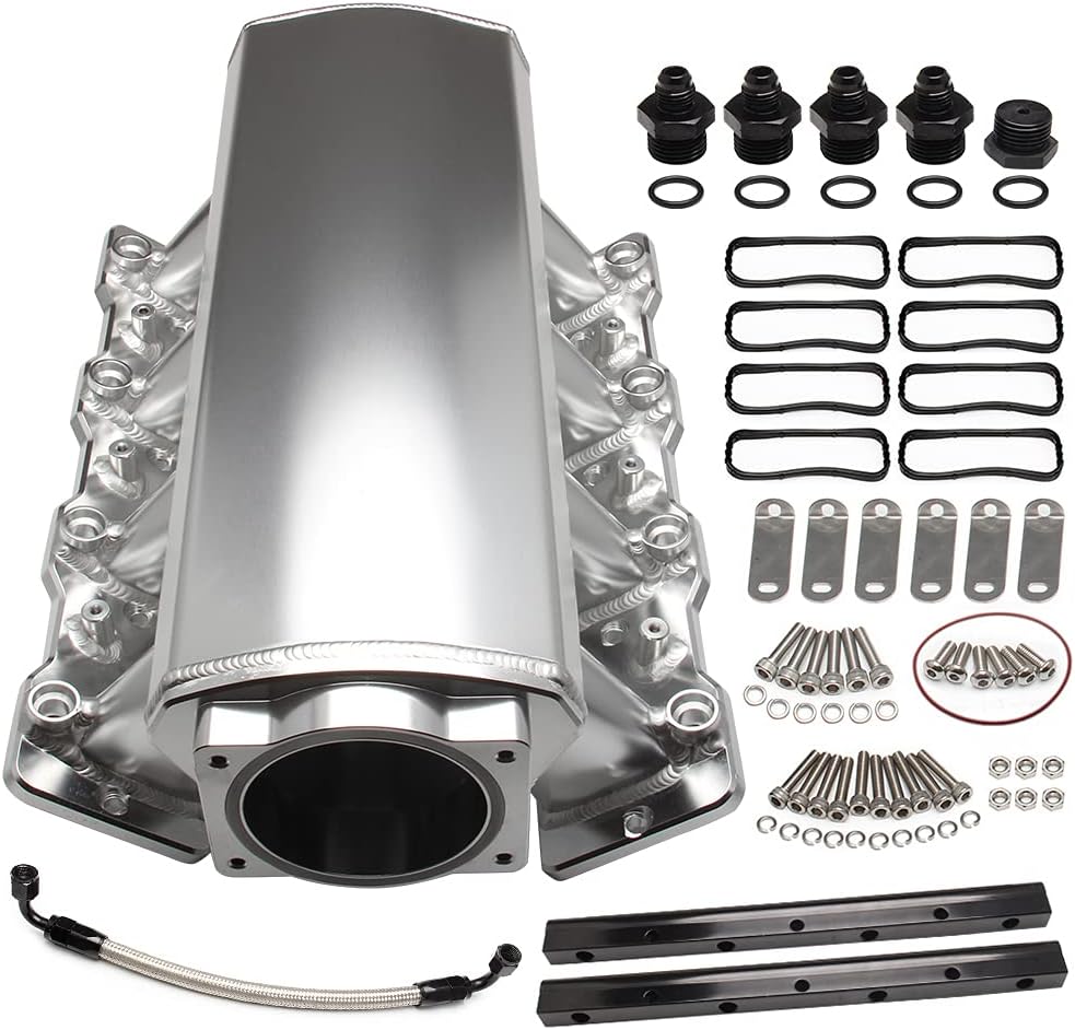 Racing Intake Manifold 92mm Throttle Body Sheet Metal Fabricated EFI C53267