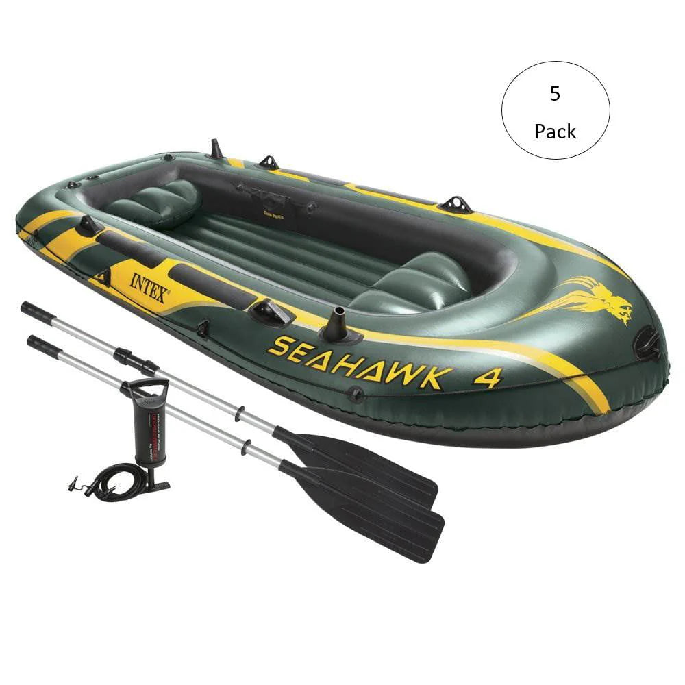 4 Person Inflatable Boat Set with Oars & Air Pump G5406
