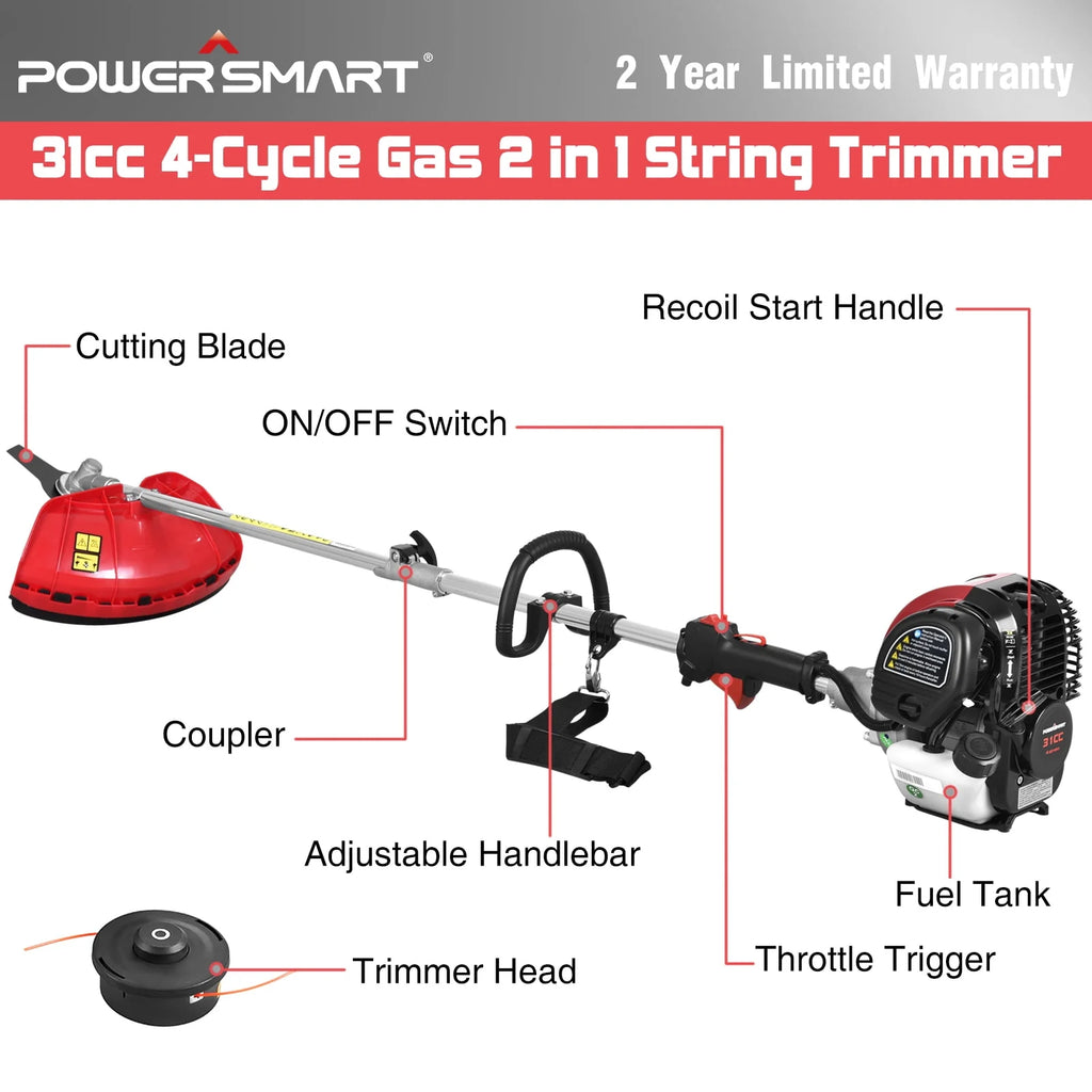 31cc Gas String Trimmer and Brush Cutter Q141