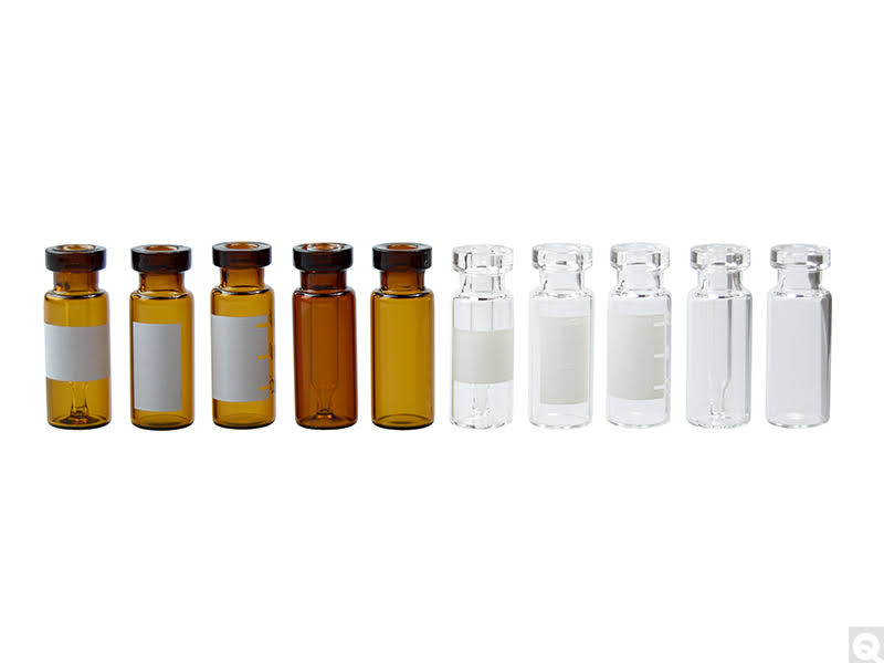 2 ml Clear Borosilicate Glass Vial with White Graduation Spot B92060