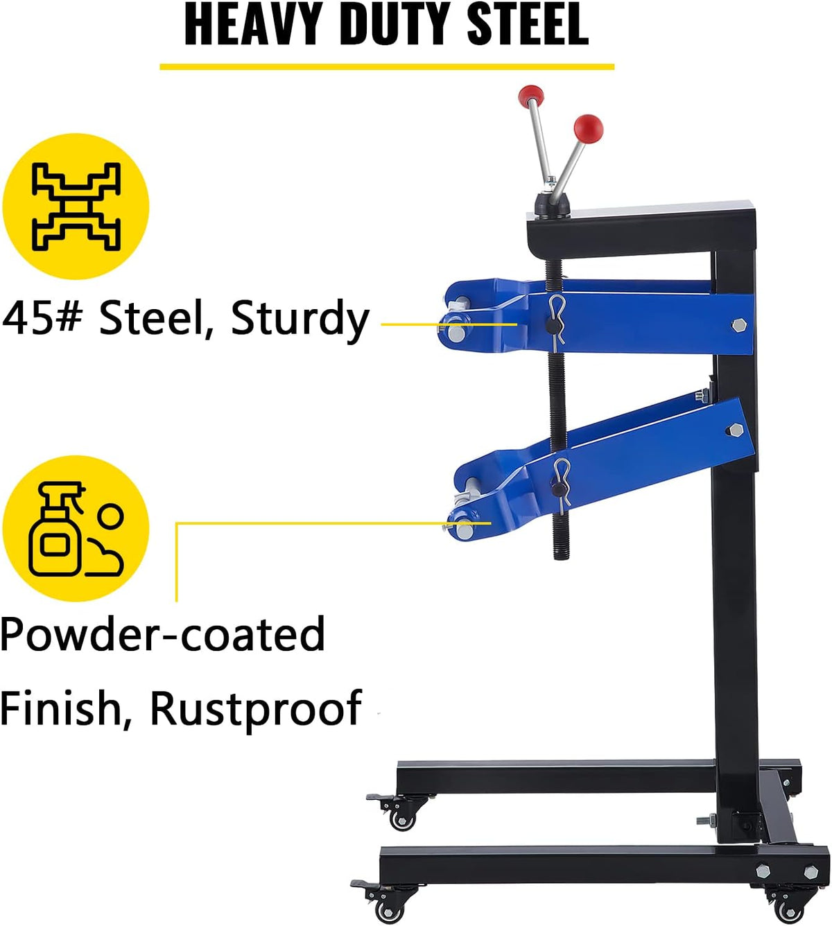 45# Steel Heavy Duty Strut Spring Compressor Tool with Stand H523