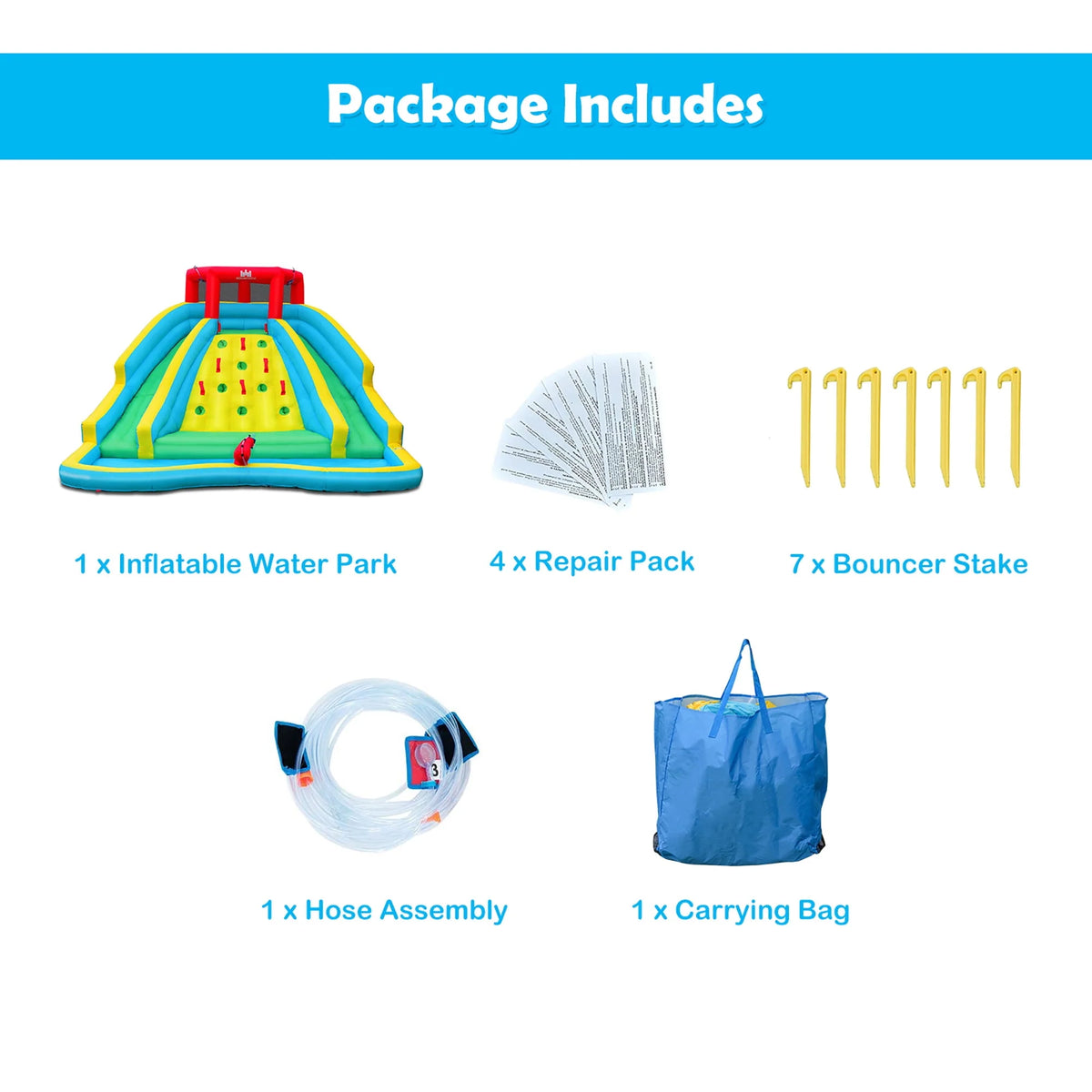 Inflatable Water Slide Park Splash Pool T274