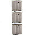 9 Cu ft Heavy Duty Resin Storage Cabinet 3 Pack D2115
