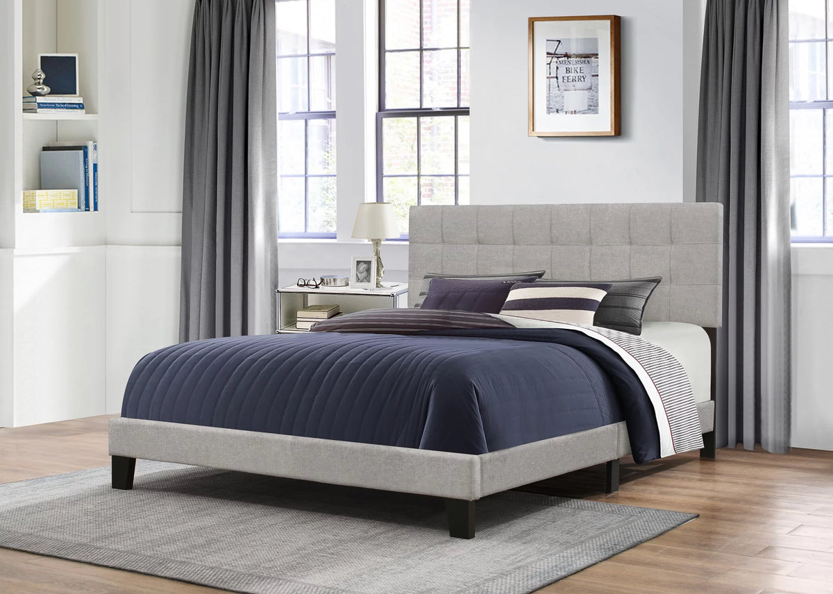 Upholstered Full Bed with Tufted Headboard R264