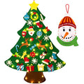 3ft DIY Felt Christmas Tree Set + Snowman Advent Calendar Y6730