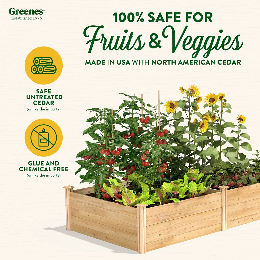 48" x 96" x 17.5" Cedar Raised Garden Bed M393663