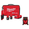 12V Lithium-Ion Brushless Cordless 1/4 in. Ratchet Kit with Compact Inflator S5893