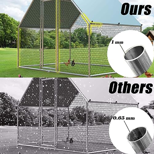 1.25'' Large Metal Chicken Coop with Cover L9136