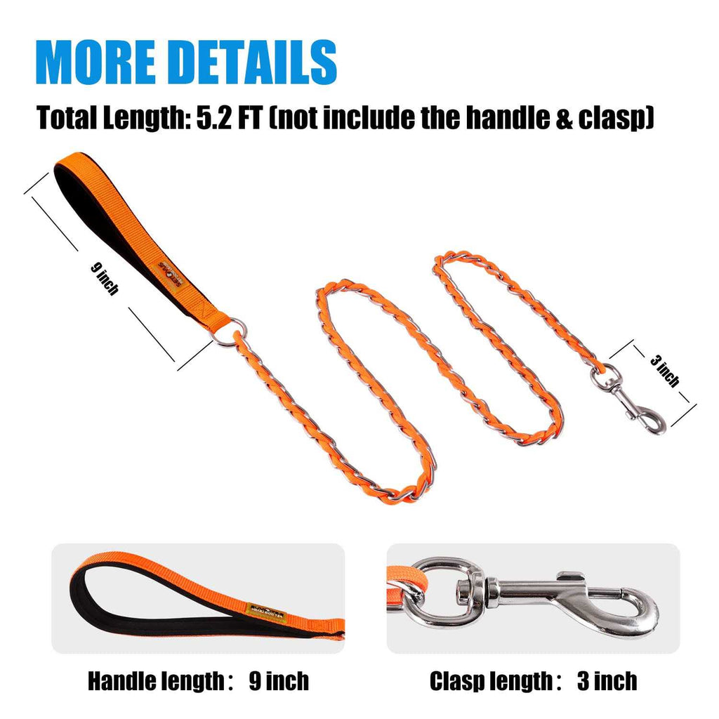 Chew Proof Metal Chain Dog Leash E3029
