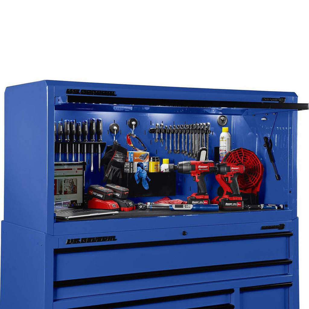 56 in. x 22 in. Blue Work Center Hutch R2802