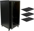 22U Wall Mount Server Cabinet with Glass Door E185059