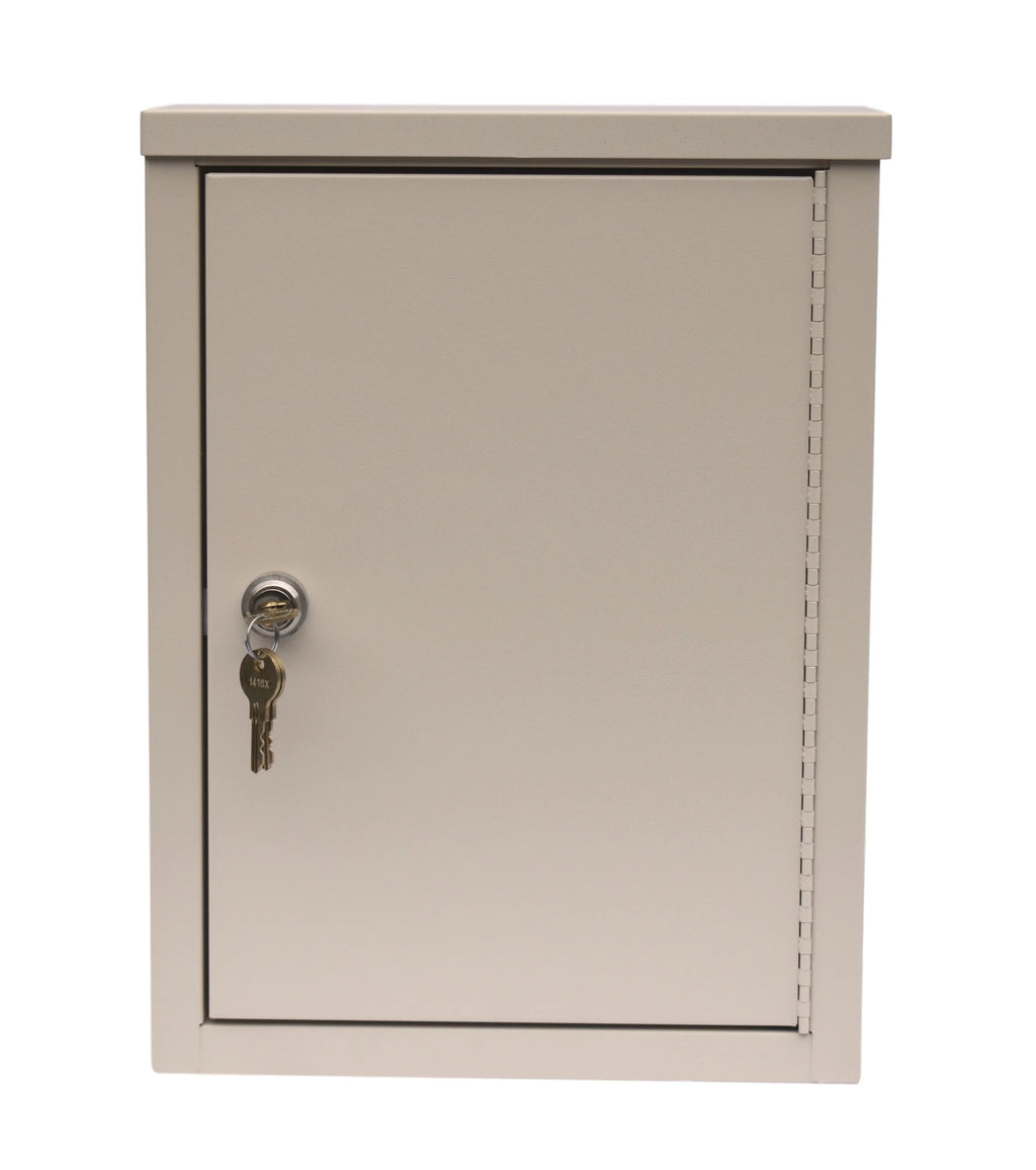 Beige Painted Steel Double Door Narcotic Cabinet F5697