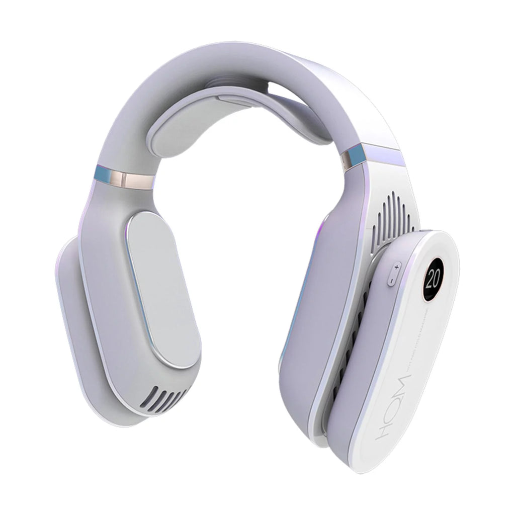 Portable Hanging Cooling Heater Air Conditioner Wearable Neck White A775614