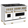 48 6.0 cu. ft. Dual Fuel Range with White Matte Door U930788