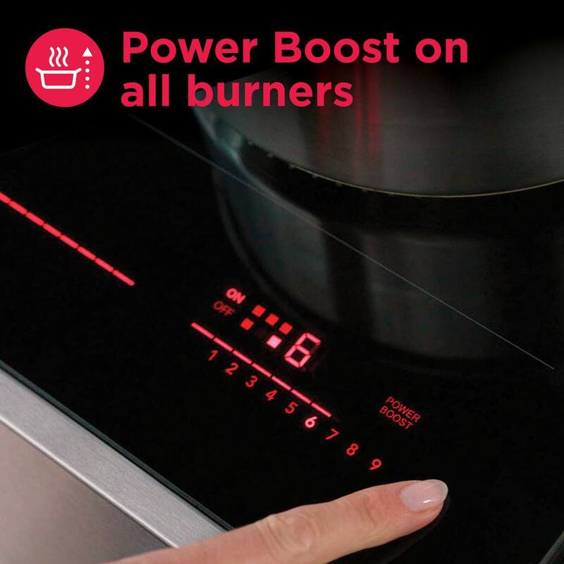 30 in. Black Induction Cooktop with 4 Elements J797