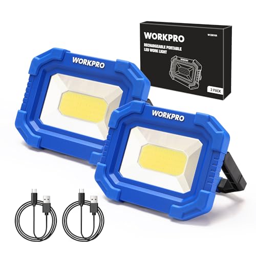 Rechargeable Magnetic LED Work Light 2000LM 2 Pack L894