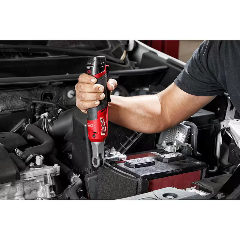 12V Lithium-Ion Brushless Cordless 1/4 in. Ratchet Kit with Compact Inflator S5893