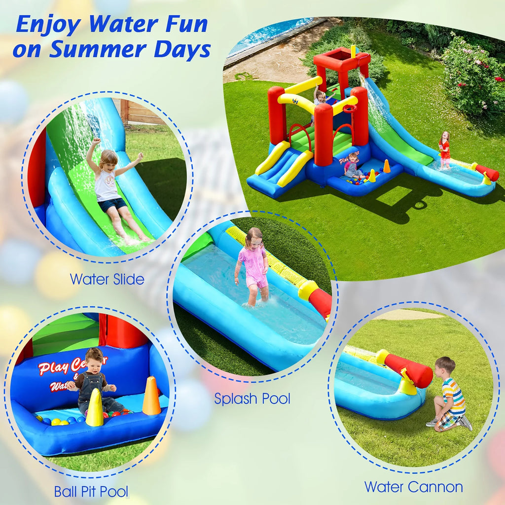 9-in-1 Inflatable Water Slide Bounce Castle Splash Pool Z1129