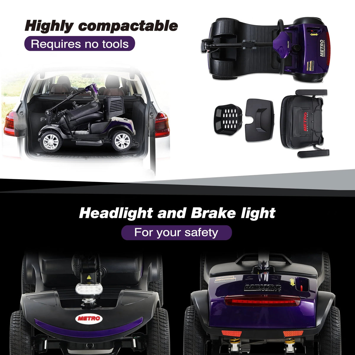 Heavy Duty Foldable Mobility Scooter I53876