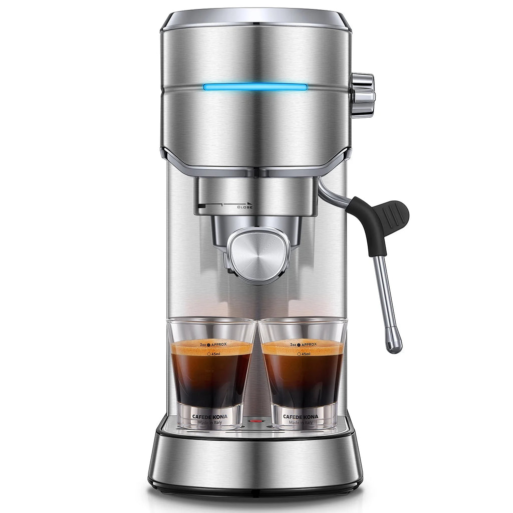 20 Bar Espresso and Cappuccino Maker with Milk Frother Steam Wand H738814