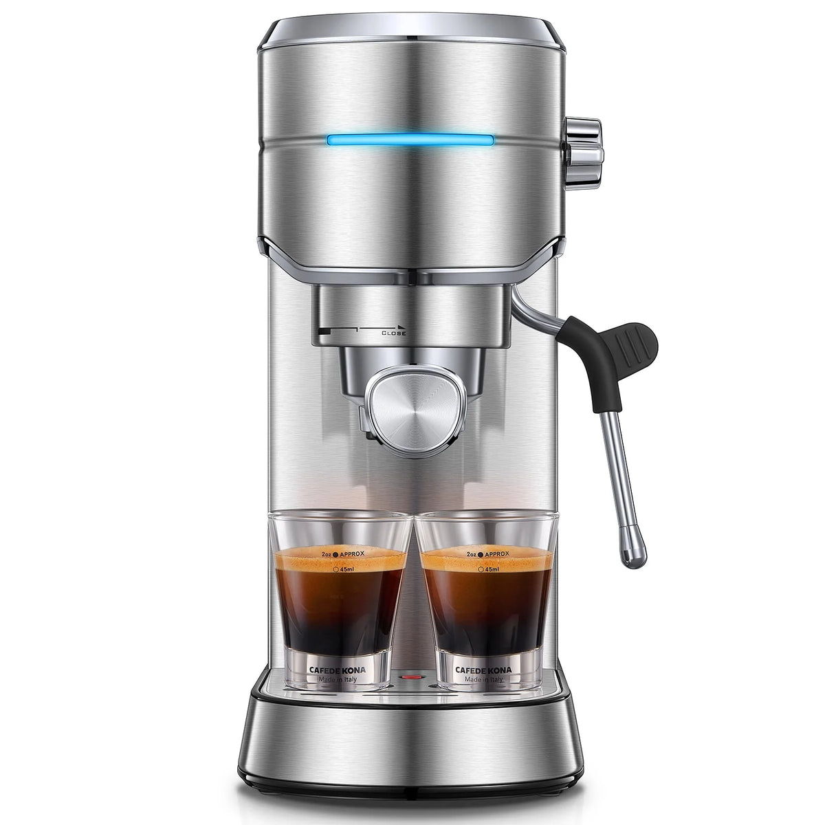 20 Bar Espresso and Cappuccino Maker with Milk Frother Steam Wand H738814