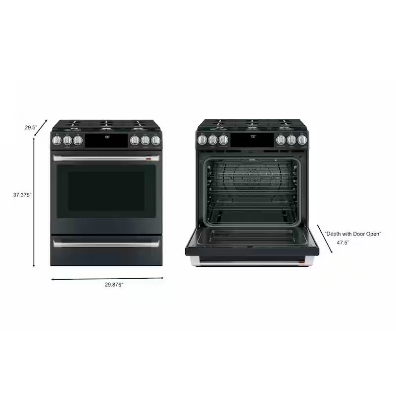 5.6 cu. ft. Smart Slide-In Gas Range with True Convection B499713