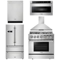 36 Dual Fuel Range, Range Hood, Microwave, Refrigerator, Dishwasher U57449