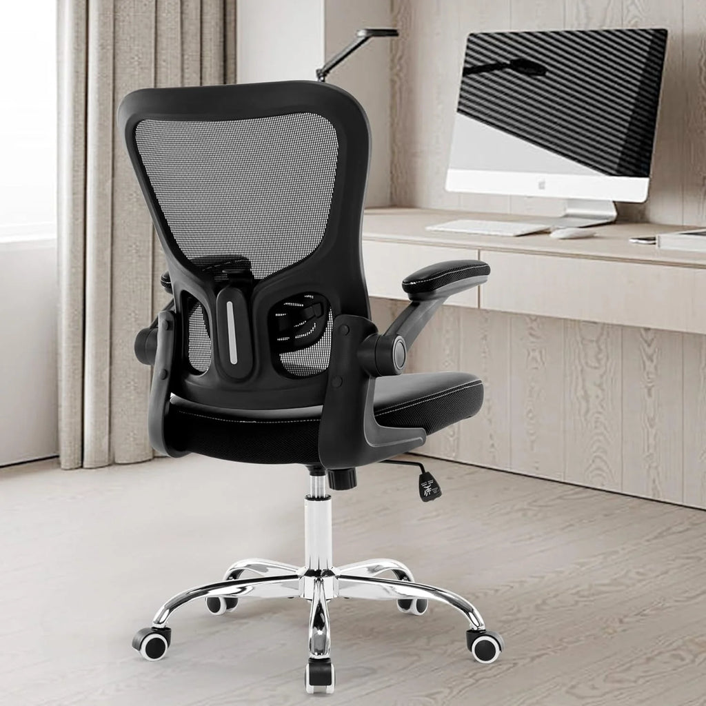 Black Mesh Ergonomic Office Chair with Armrests L35229