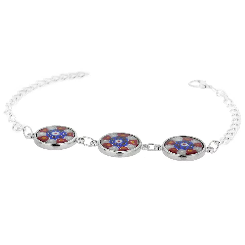 Murano Glass Millefiori Bracelet R55872