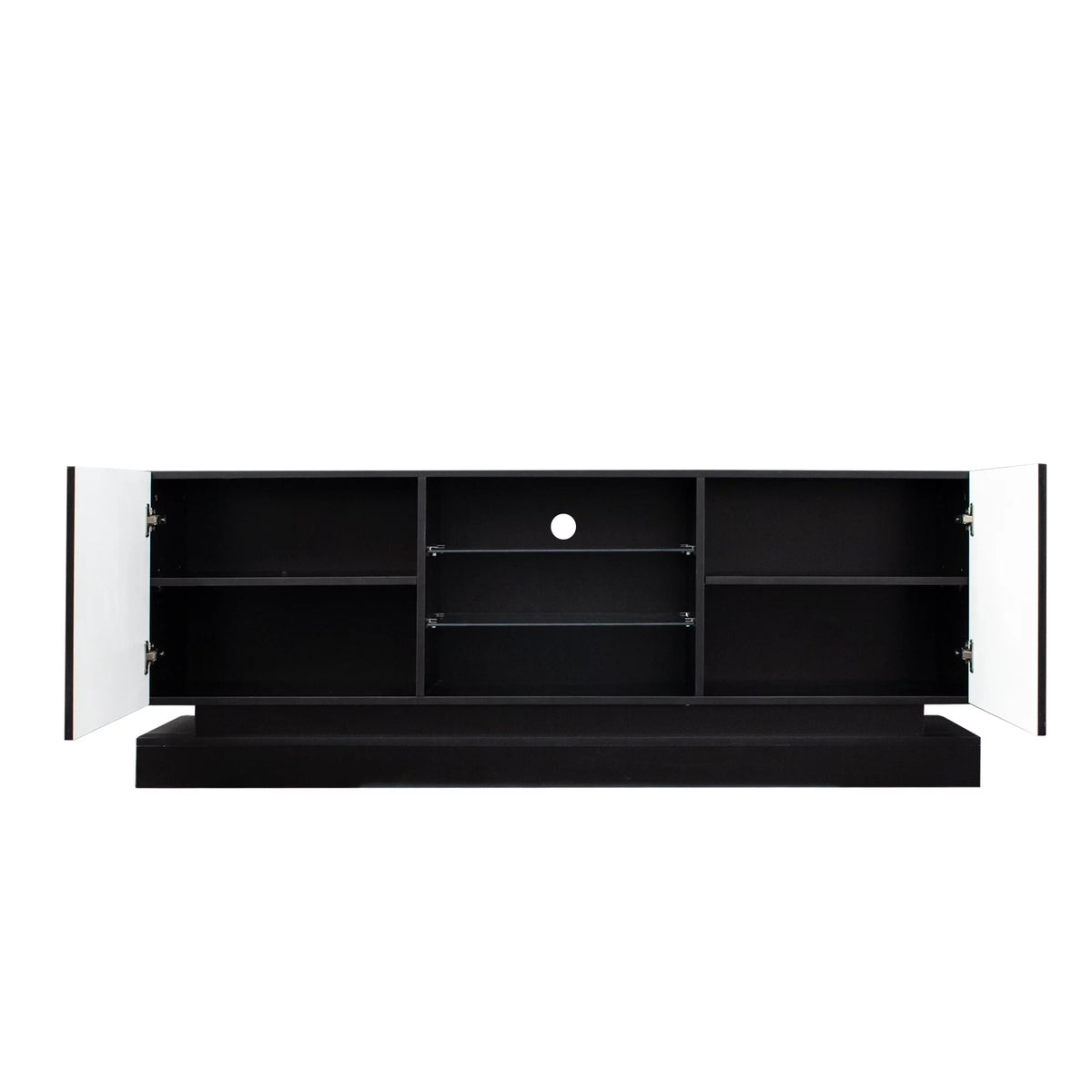 Black TV Stand with Storage Drawers N853