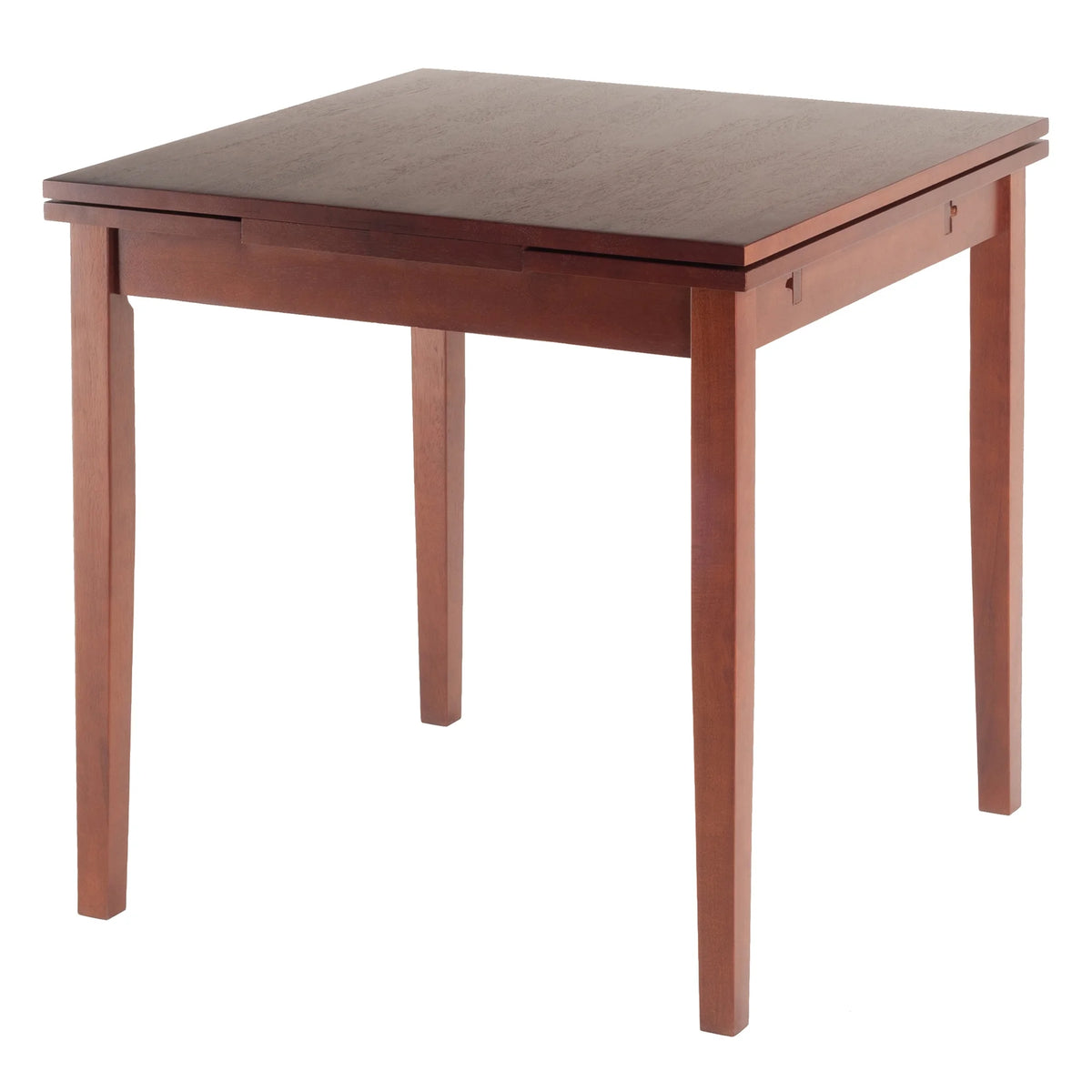 5 Pc Extendable Table & 4 Ladder Back Chairs Walnut Finish J8183