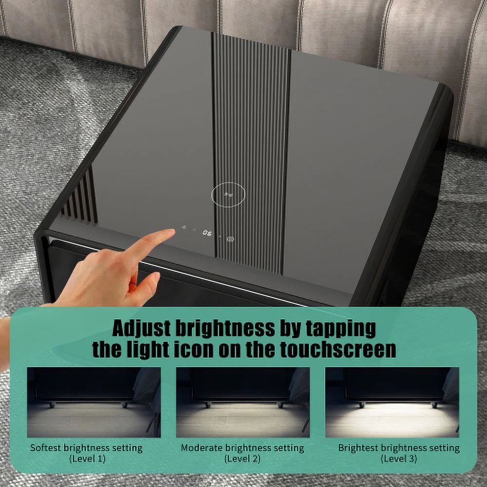 Smart Side Table with Built-in Fridge L385268