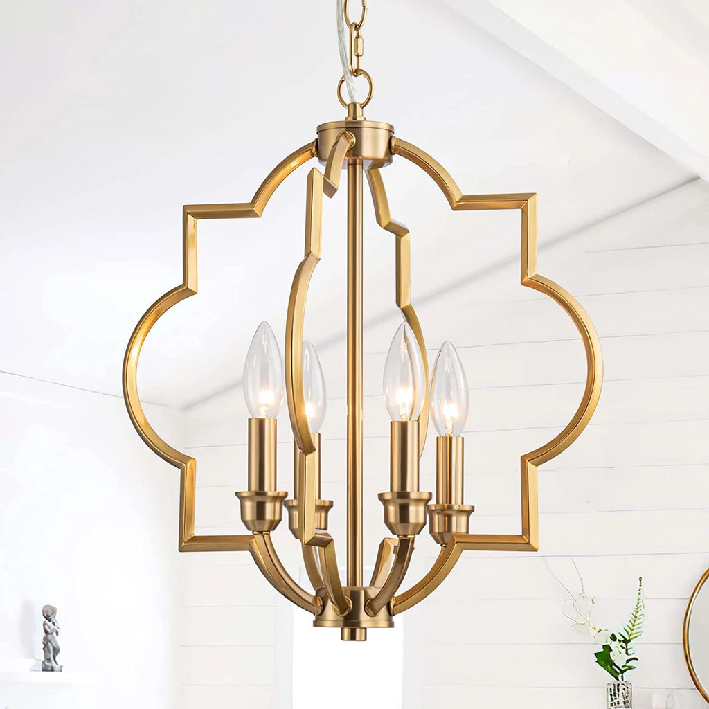 Gold 4 Light Chandelier Z880
