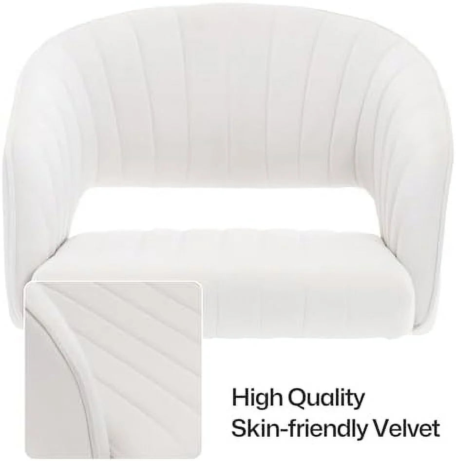 Velvet Height Adjustable Swivel Desk Chair I304435