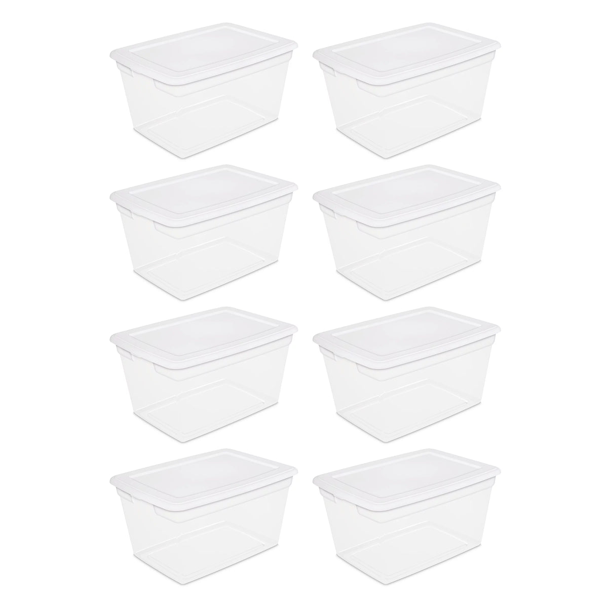 58 Qt Storage Box Set of 8 L38806