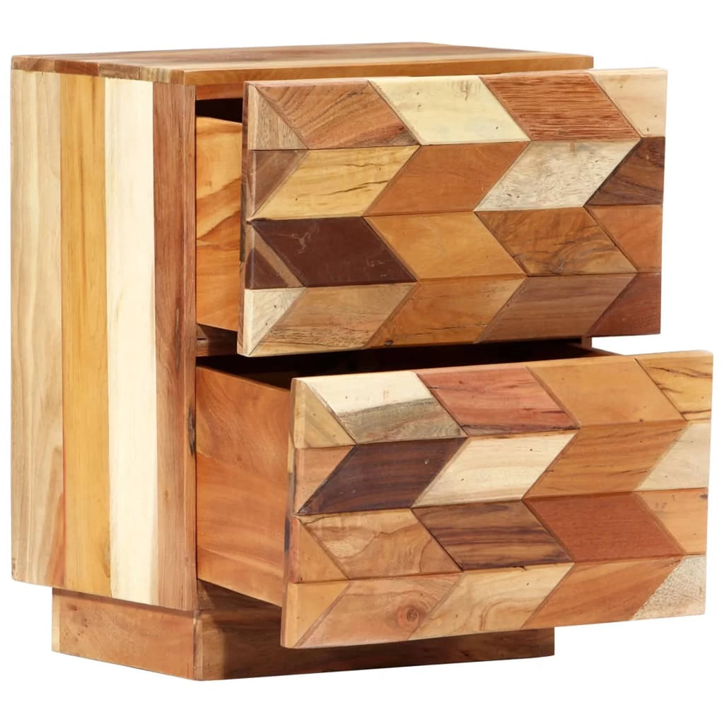 Bedside Cabinet Solid Reclaimed Wood F6538