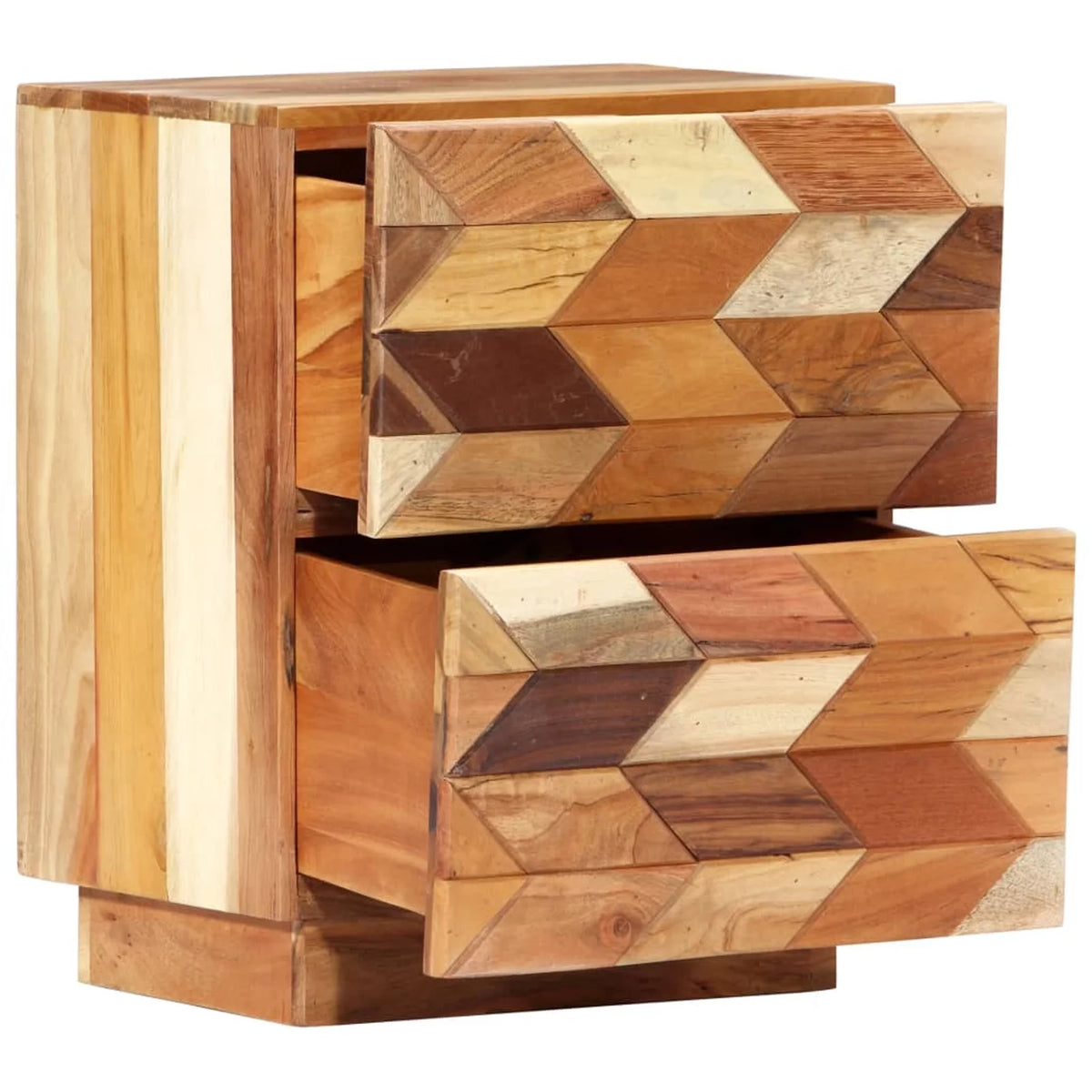 Bedside Cabinet Solid Reclaimed Wood F6538