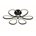 Black Semi Flush Ceiling Fixture A25358