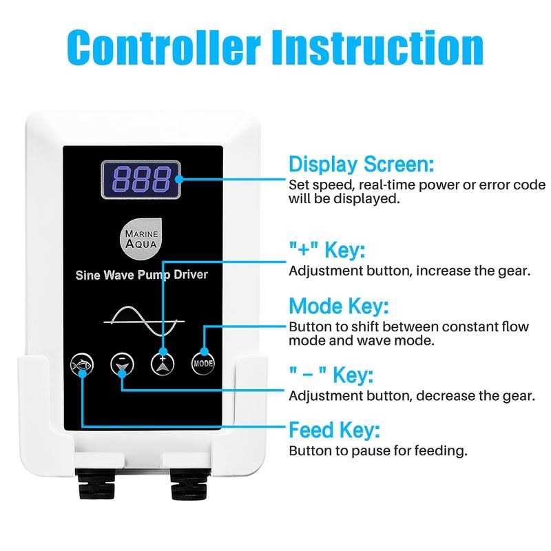 Controllable DC Aquarium Pump 25W 1050GPH L391007
