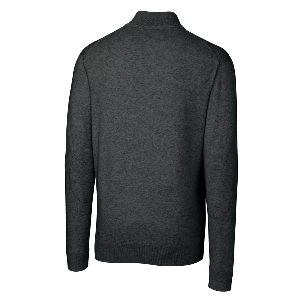 Charcoal Tri-Blend Quarter-Zip Pullover Sweater V29999