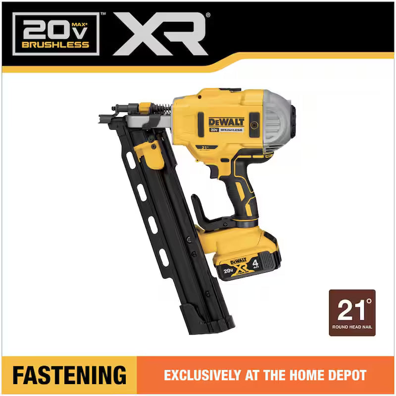 20V MAX Cordless Brushless Framing Nailer with Battery and Charger V588837