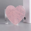 Rose Quartz Gua Sha Scraper Heart Shaped Face Massager 1Pcs N2326