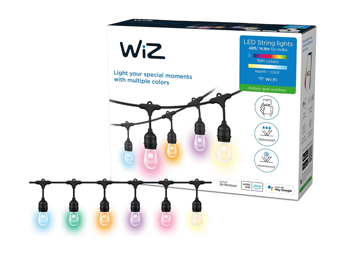 48ft Outdoor WiFi Color String Lights L6146