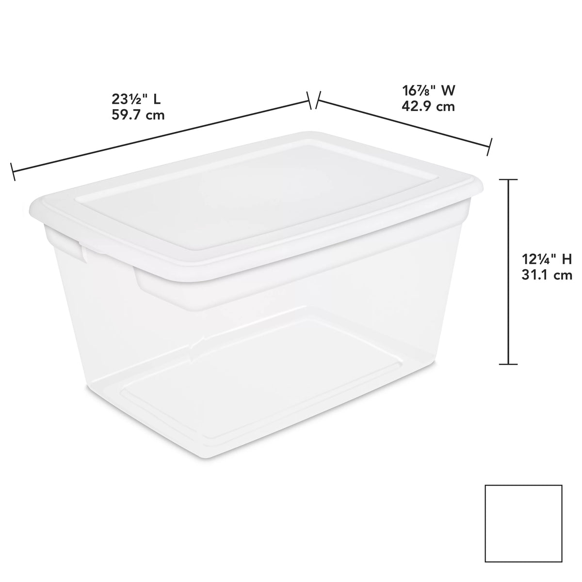 58 Qt Storage Box Set of 8 L38806