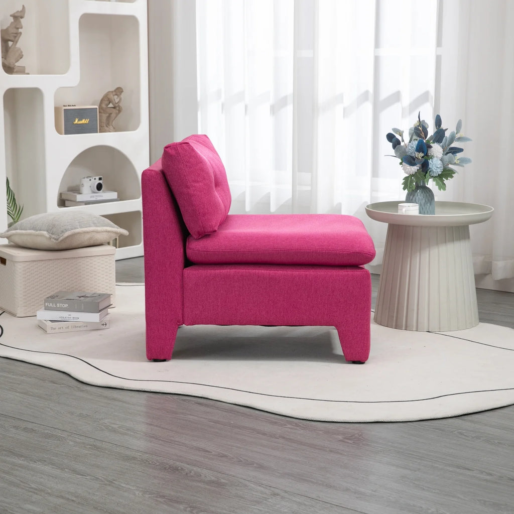 Oversized Linen Accent Barrel Chair O5954