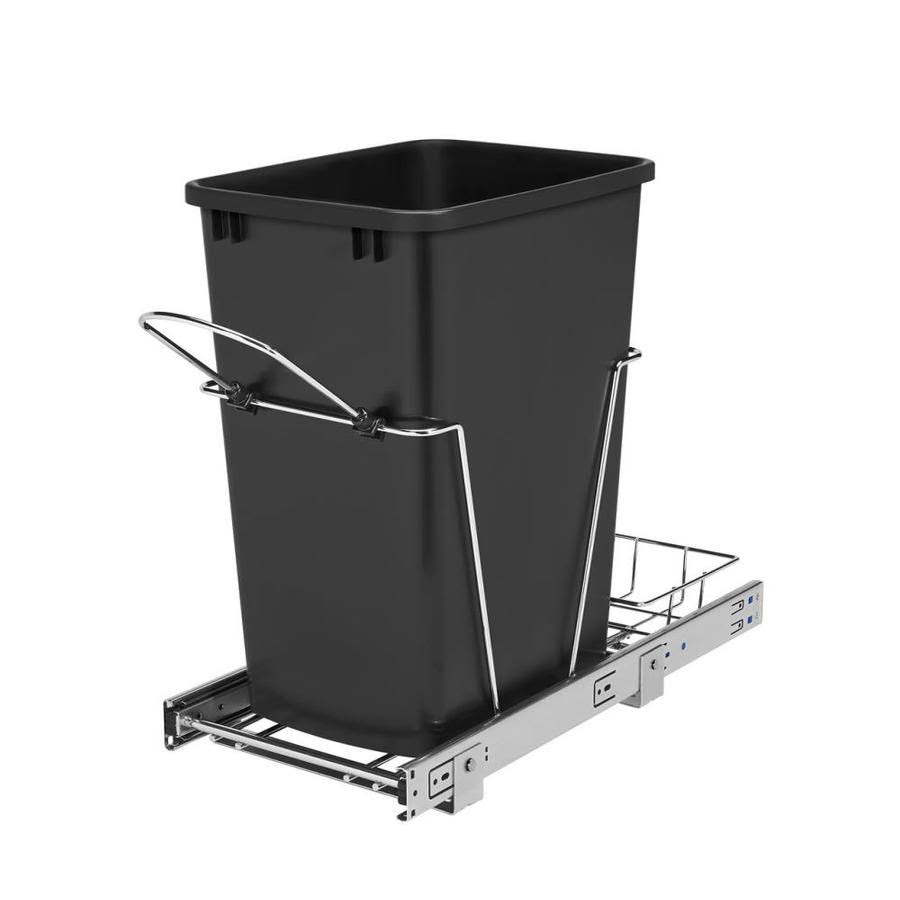 35-Quart Plastic Soft Close Pull Out Trash Can P430