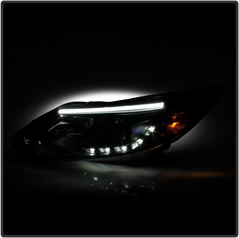 Black Projector Headlights Pair Left+Right Q5549