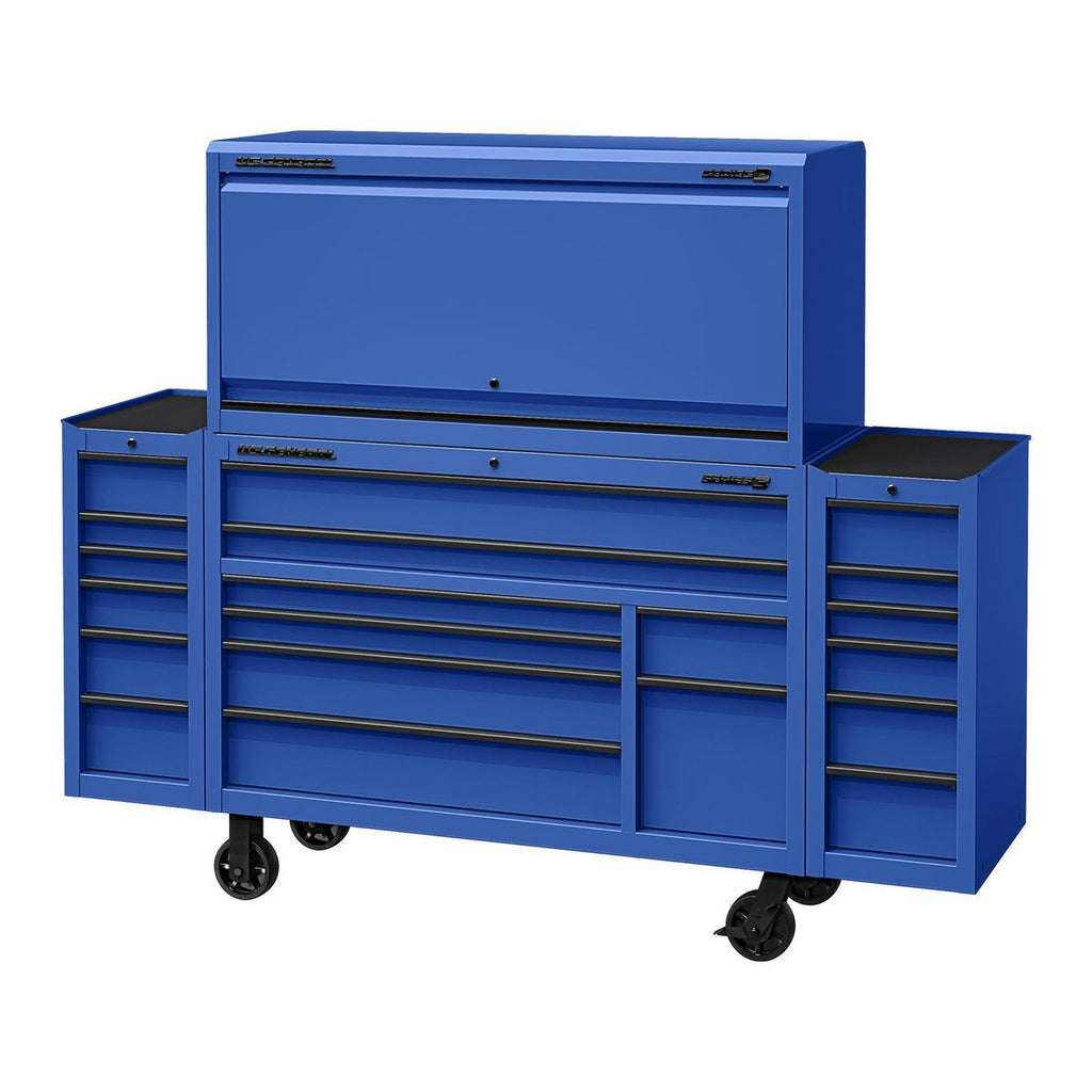 56 in. x 22 in. Blue Work Center Hutch R2802