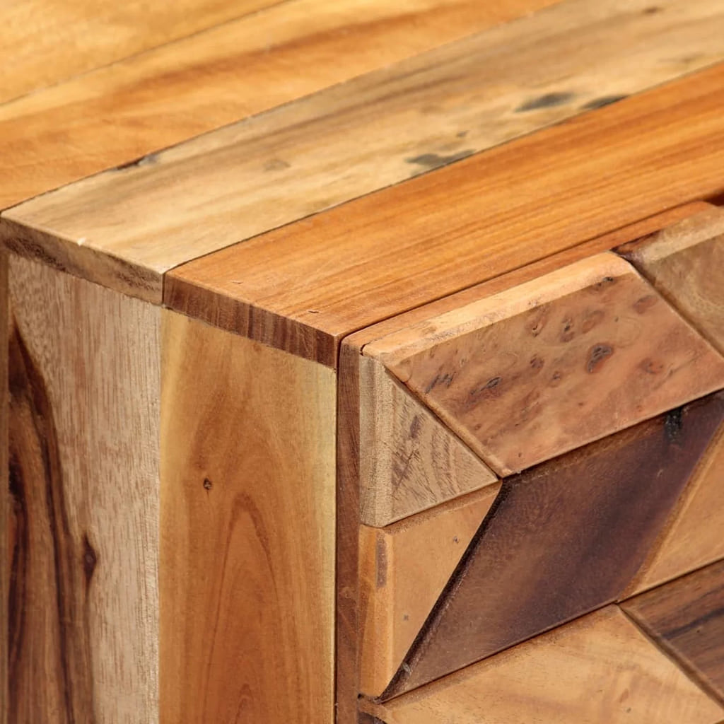 Bedside Cabinet Solid Reclaimed Wood F6538
