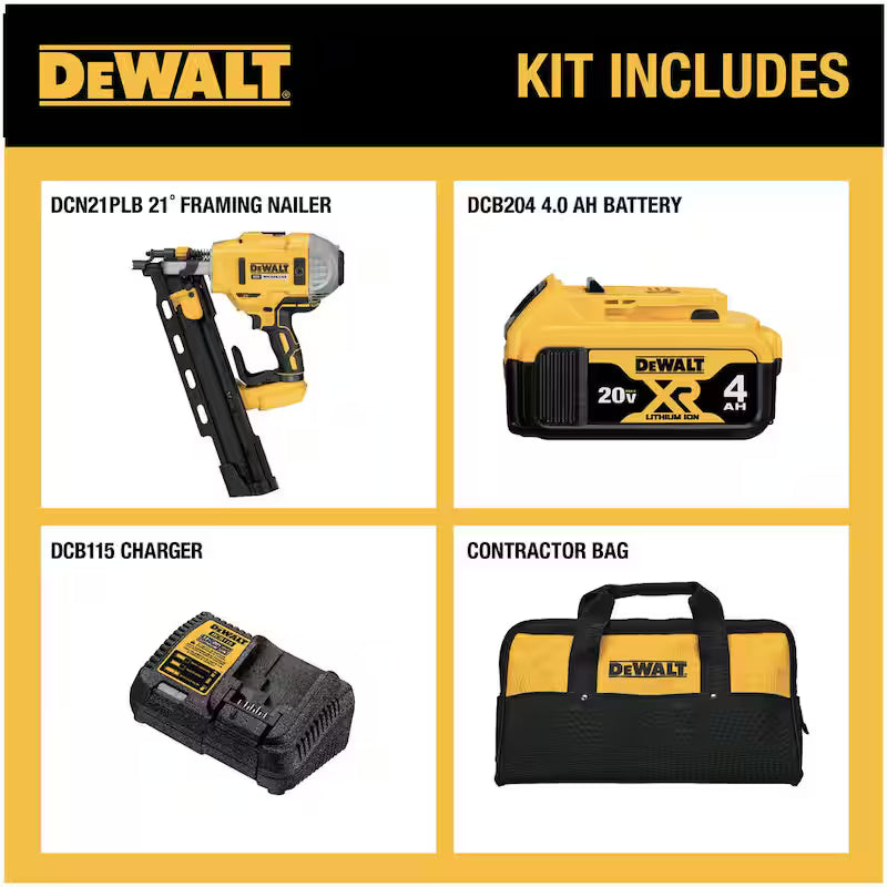 20V MAX Cordless Brushless Framing Nailer with Battery and Charger V588837